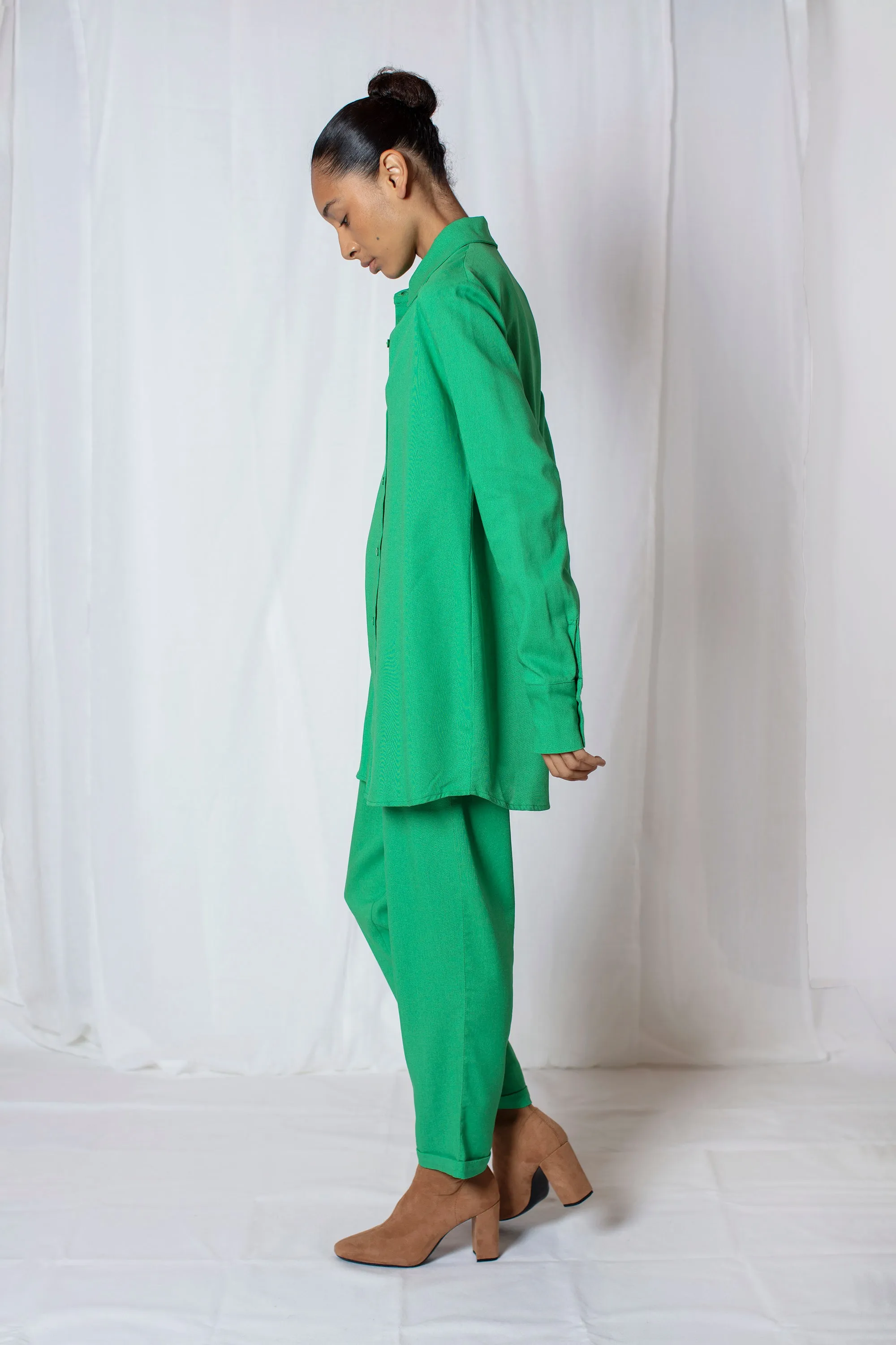 Cotton Green Shirt