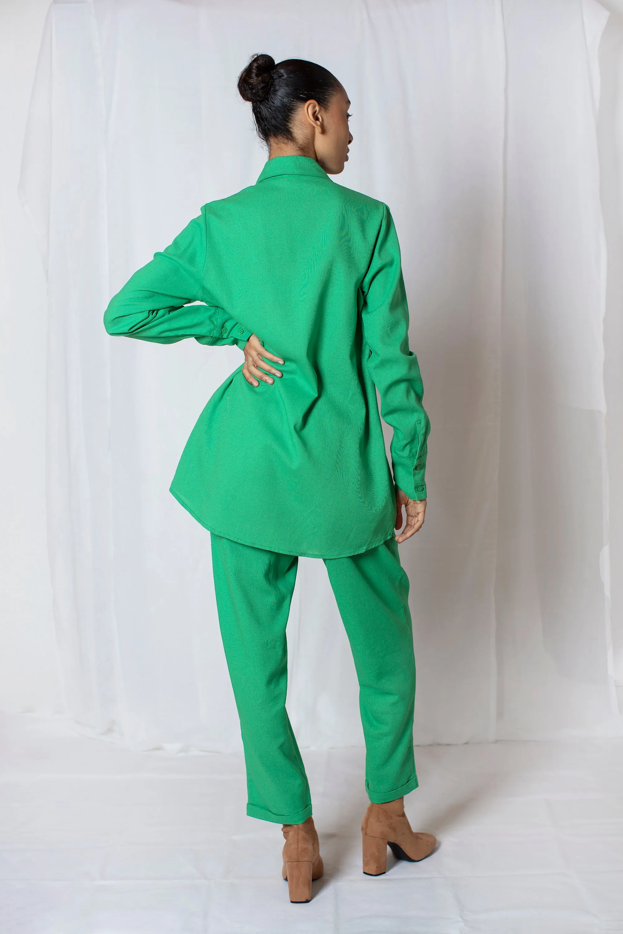 Cotton Green Shirt