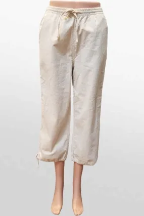 Cropped Wide Pants with Ties 7193