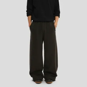 Dark Green Wide-Leg Pants