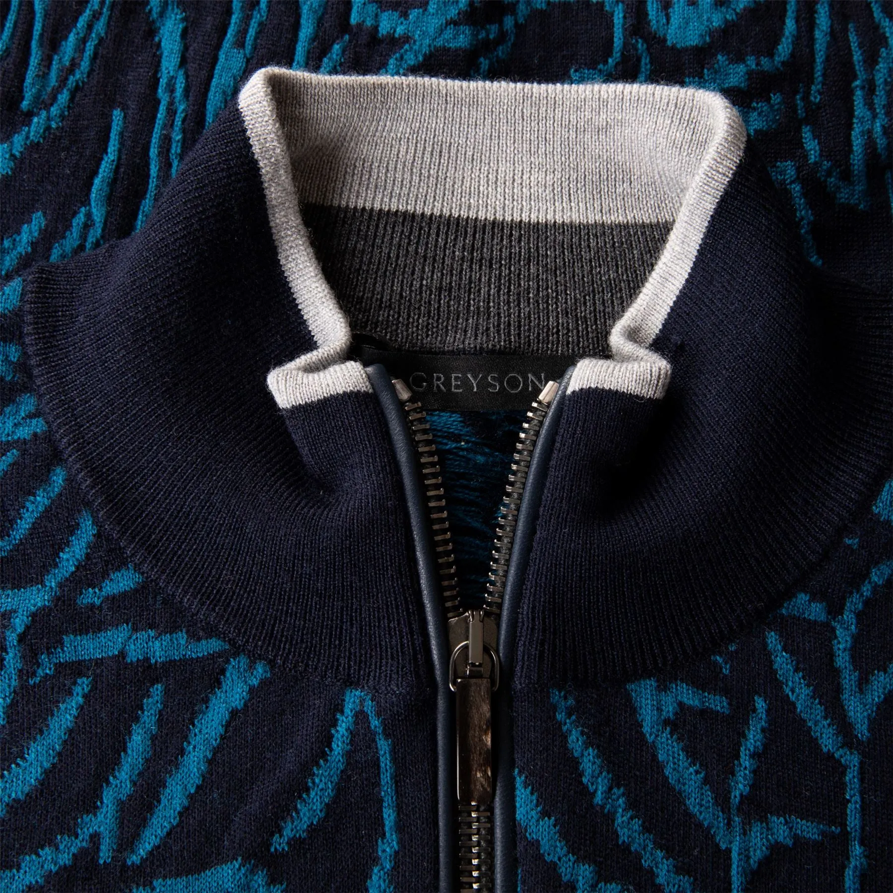 Den Of Thieves Sebonack Quarter Zip Merino Maltese Blue - SS24
