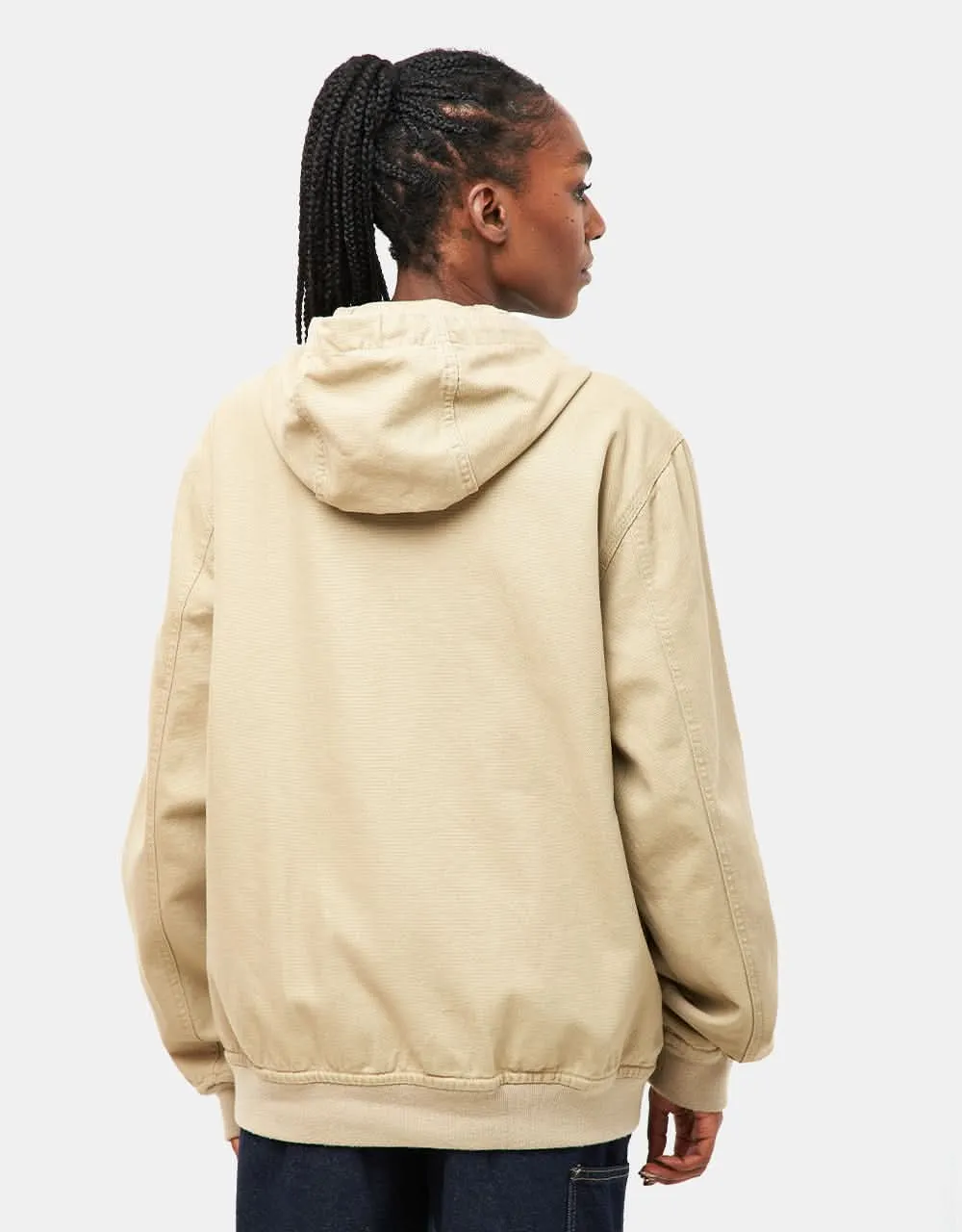 Dickies Duck Canvas Hooded Unlined Jacket - Stone Washed Desert Sand