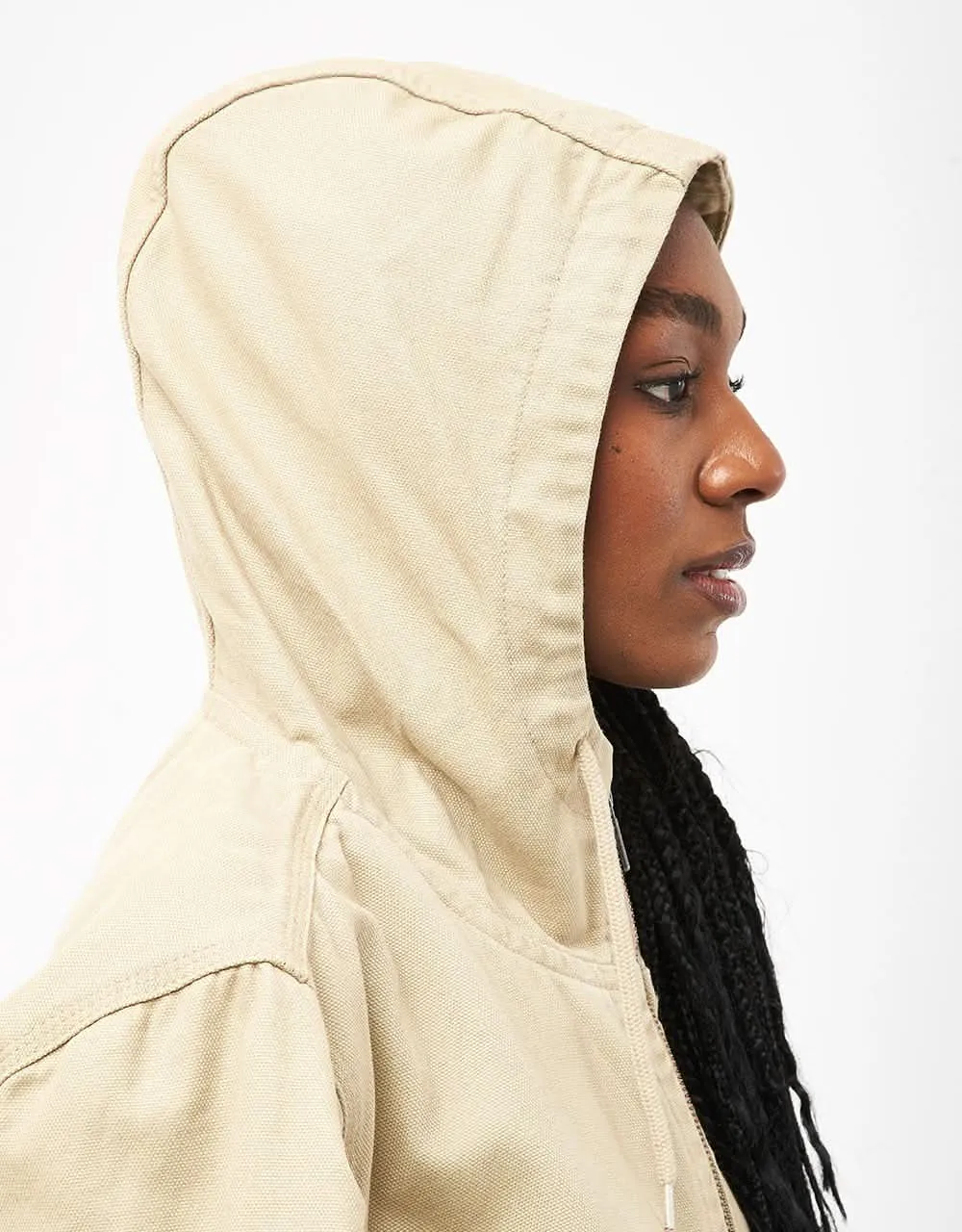 Dickies Duck Canvas Hooded Unlined Jacket - Stone Washed Desert Sand