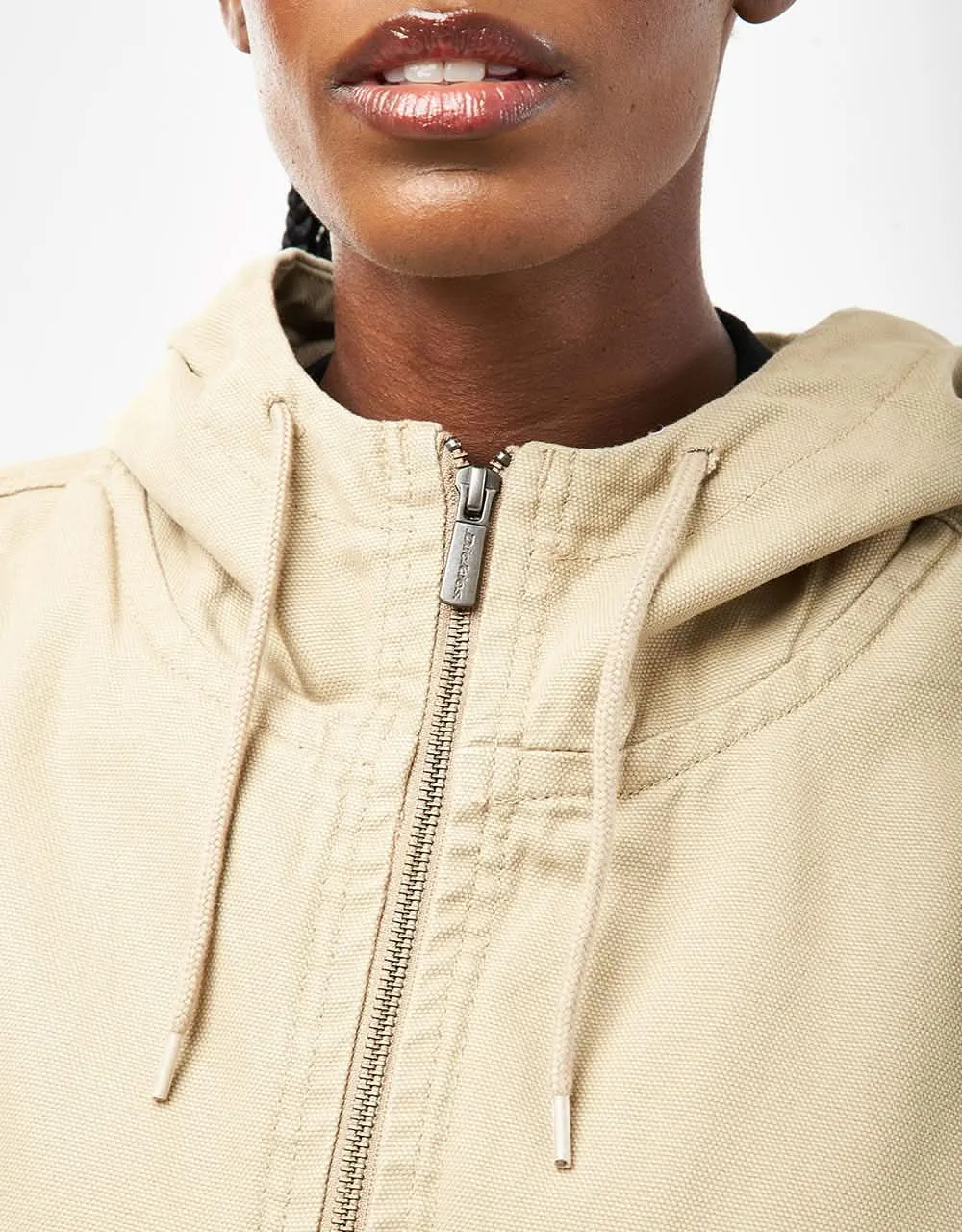 Dickies Duck Canvas Hooded Unlined Jacket - Stone Washed Desert Sand