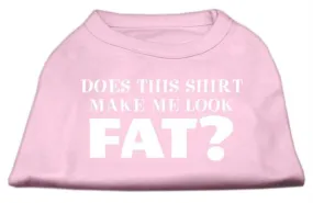 Does This Shirt Make Me Look Fat? Screen Printed Shirt Light Pink Sm (10)