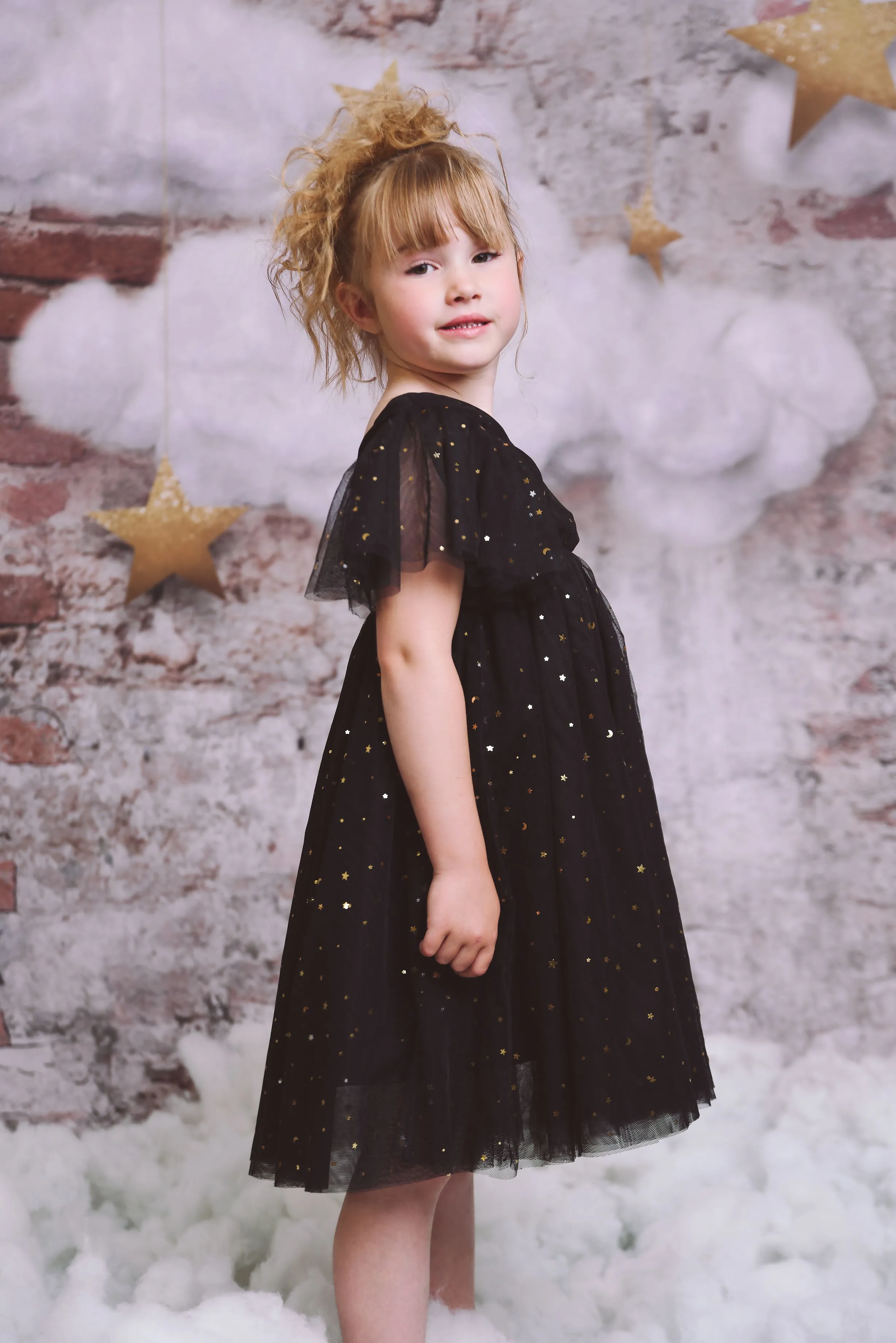 DOLLY ® STARS & MOON ⭐️ 🌙 TULLE PRINCESS DRESS black