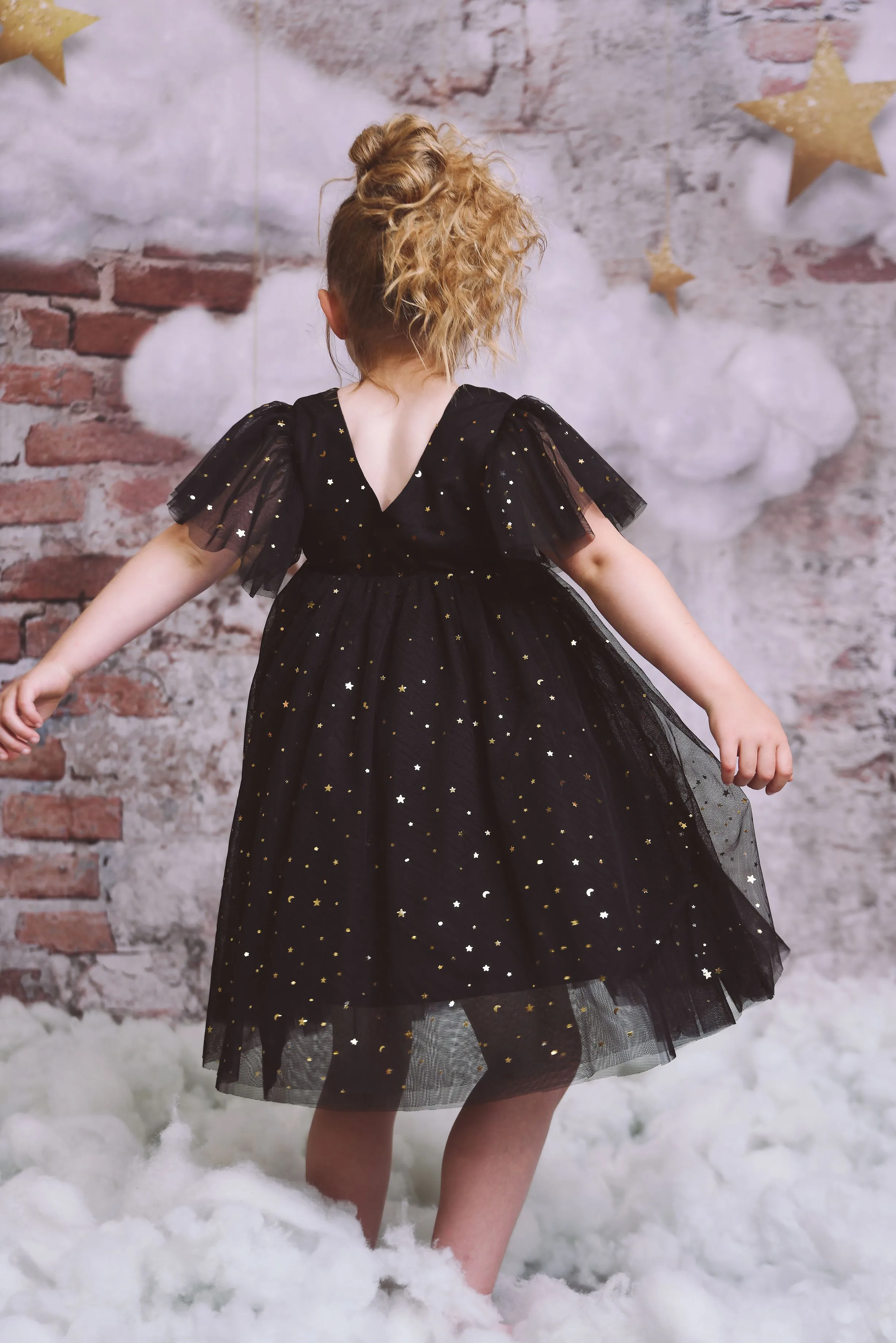 DOLLY ® STARS & MOON ⭐️ 🌙 TULLE PRINCESS DRESS black