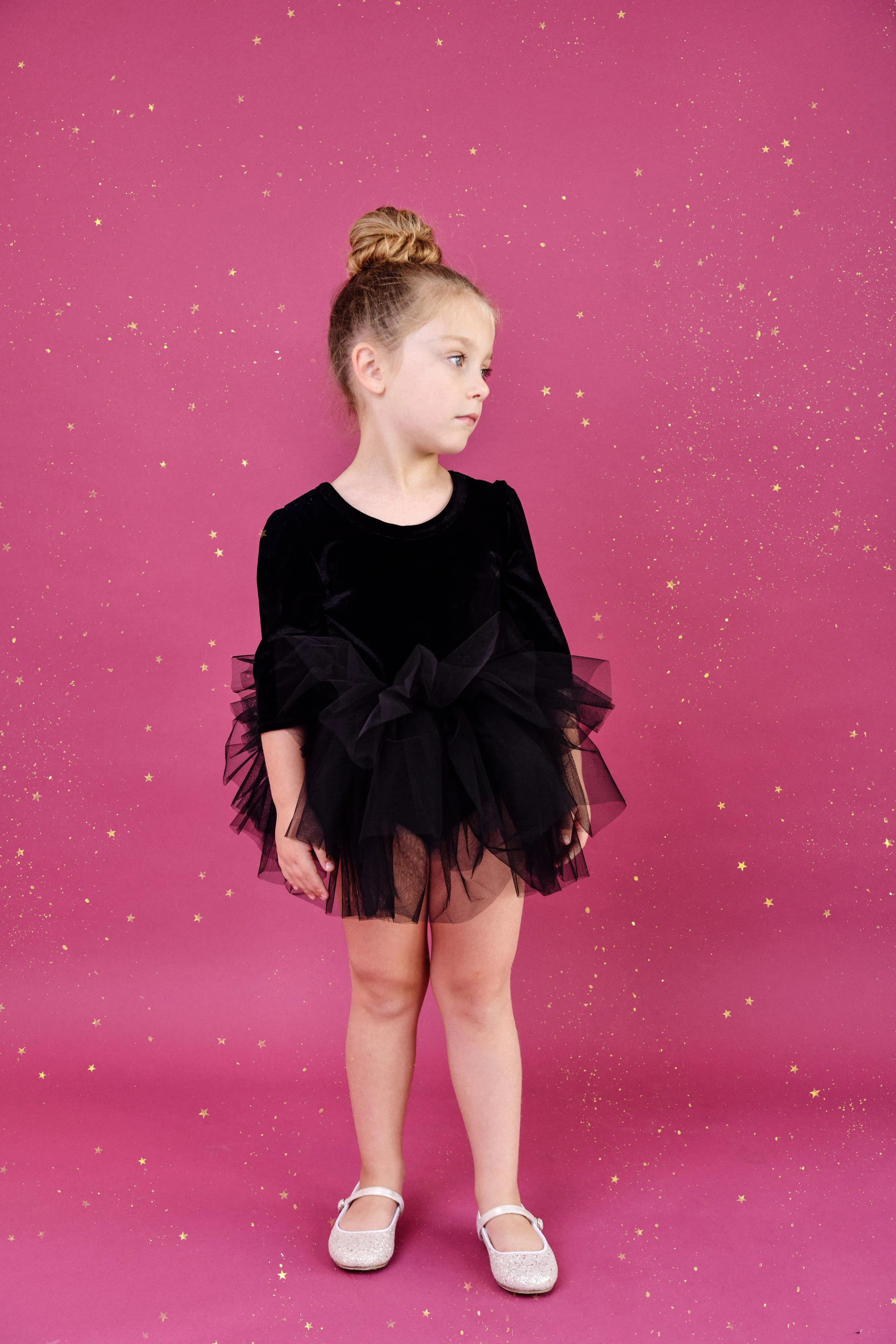 DOLLY UNIVERSE VELVET PLANET TUTU DRESS black