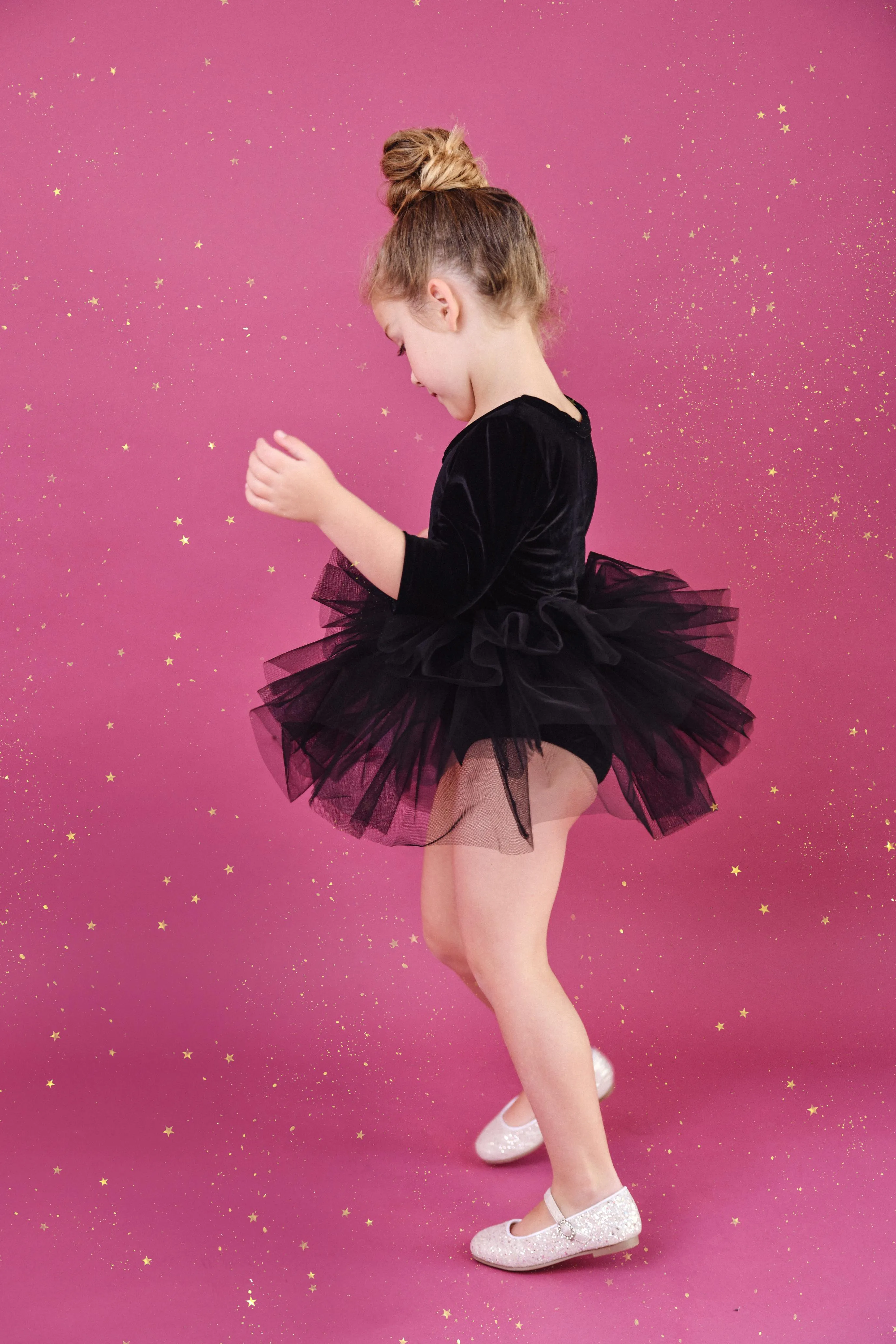 DOLLY UNIVERSE VELVET PLANET TUTU DRESS black