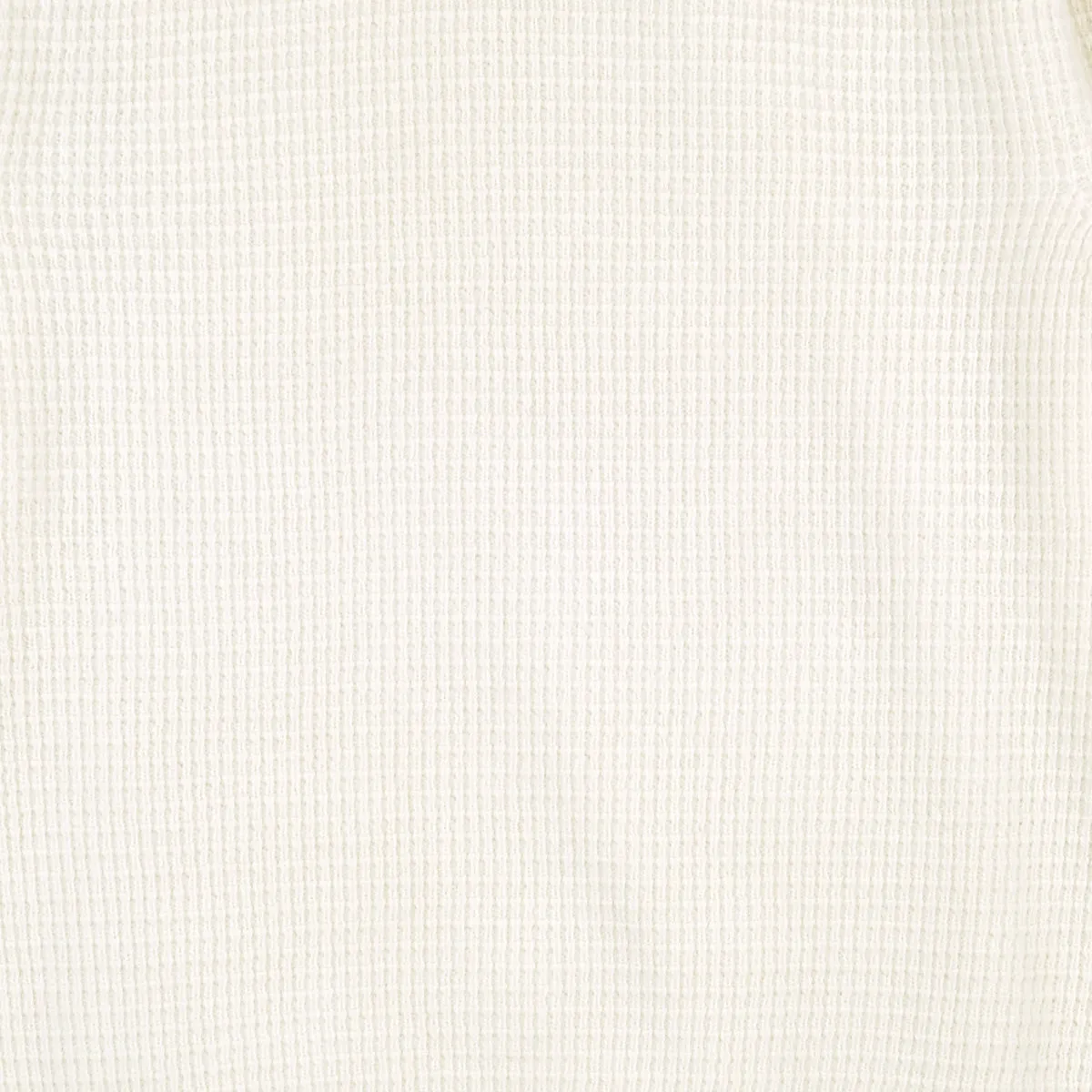 Donn Waffle Merino Wool Crewneck - Cream