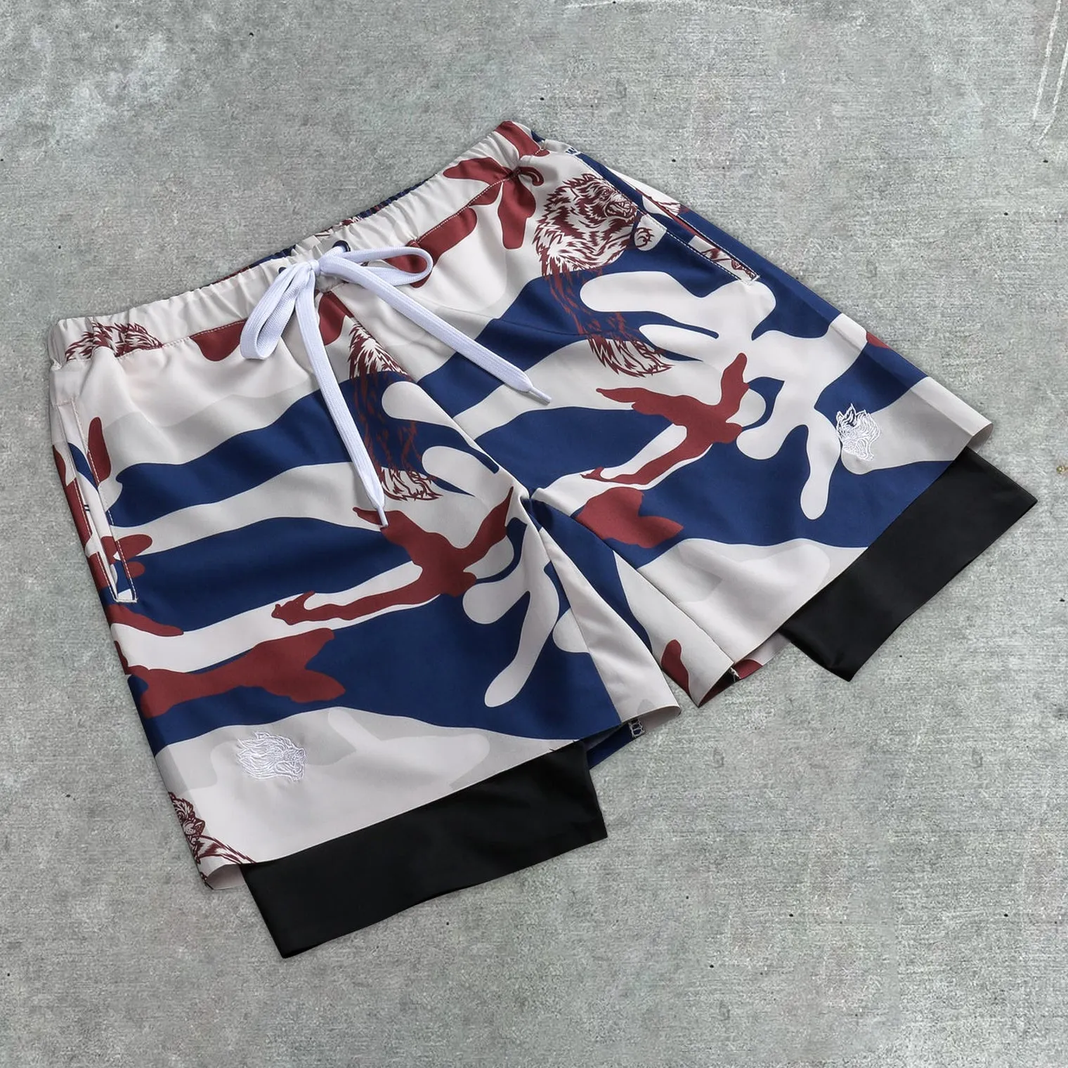 Fashion Camouflage Fitness Swimming Sports Quick Dry Shorts
