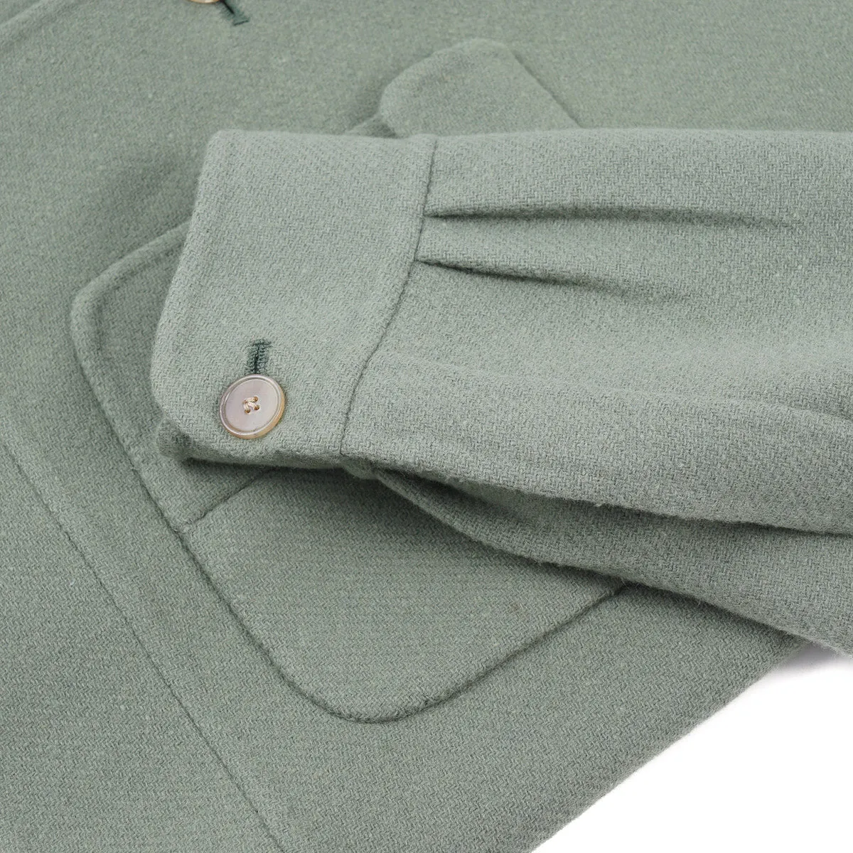 Finamore Unlined Wool Shirt-Jacket