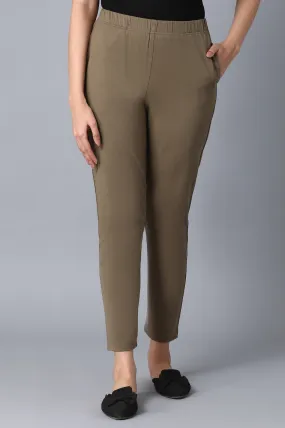 Green Slim Fit Pants