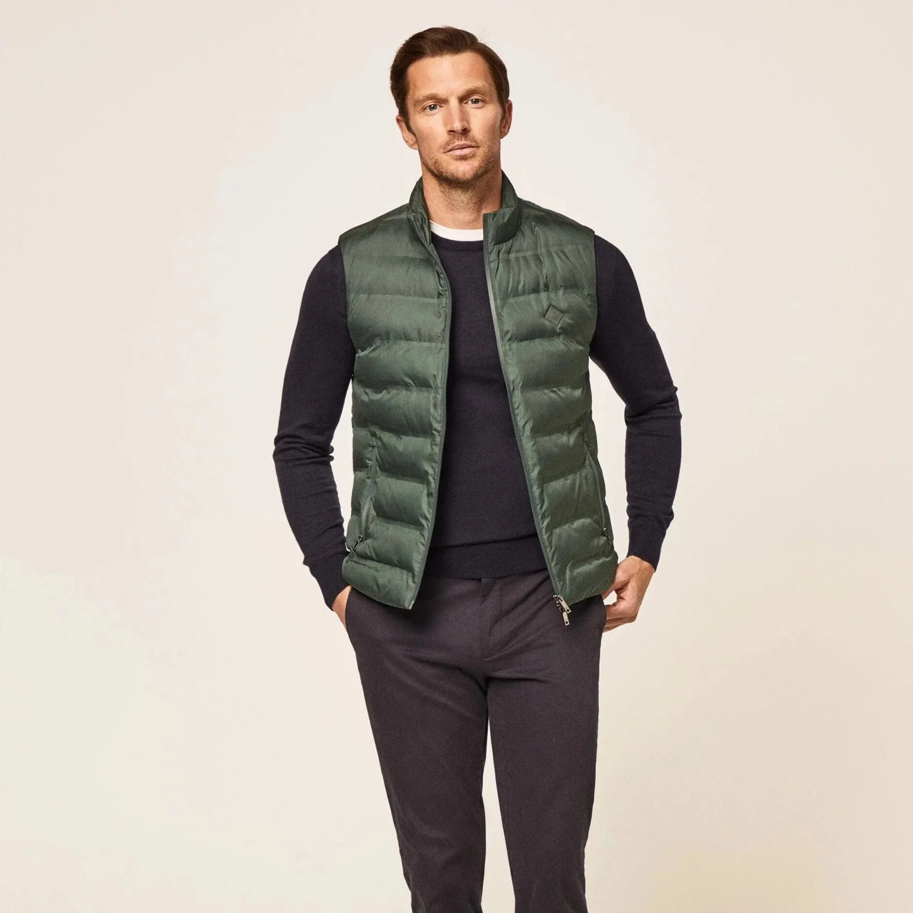 Hackett Light Weight Gilet Sage