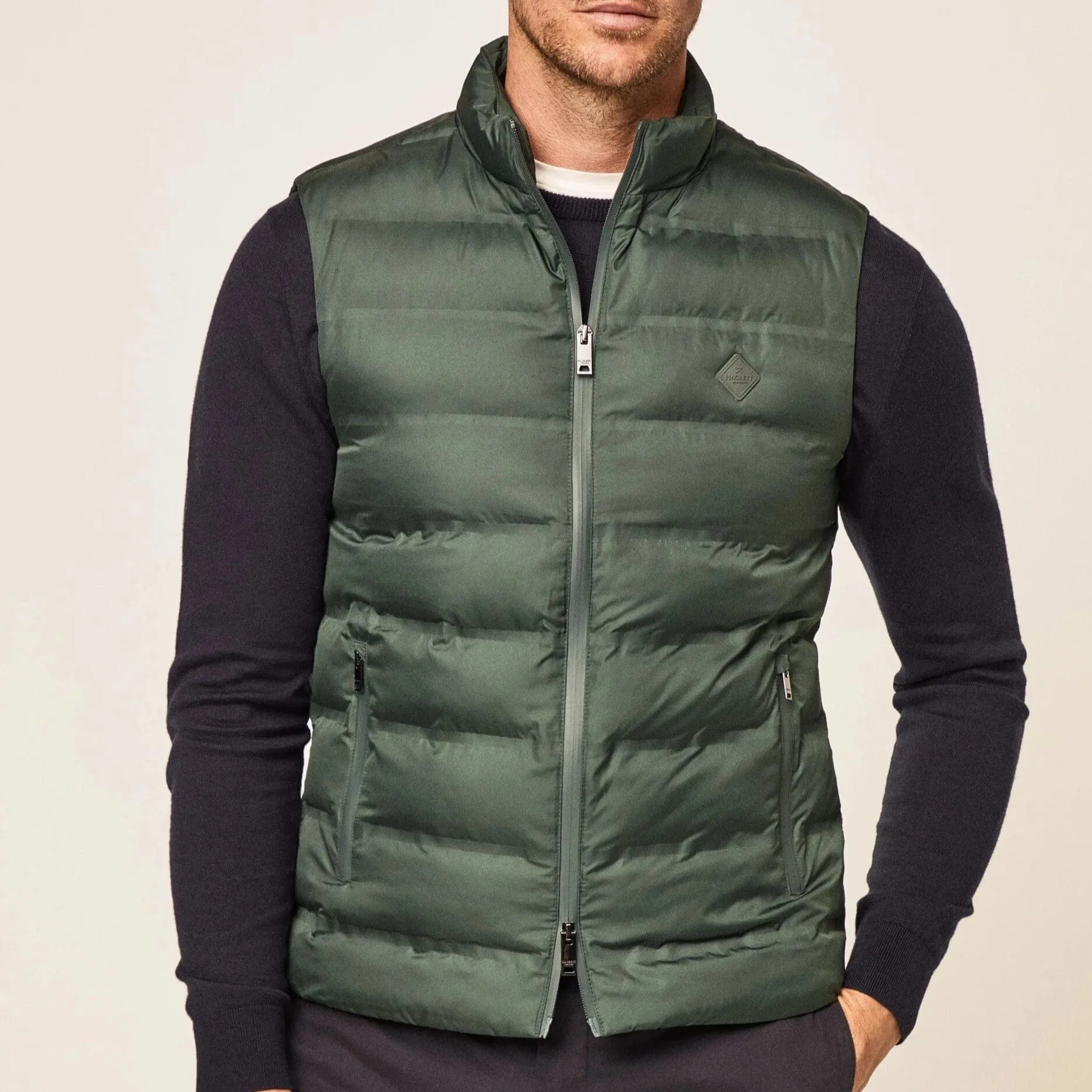 Hackett Light Weight Gilet Sage