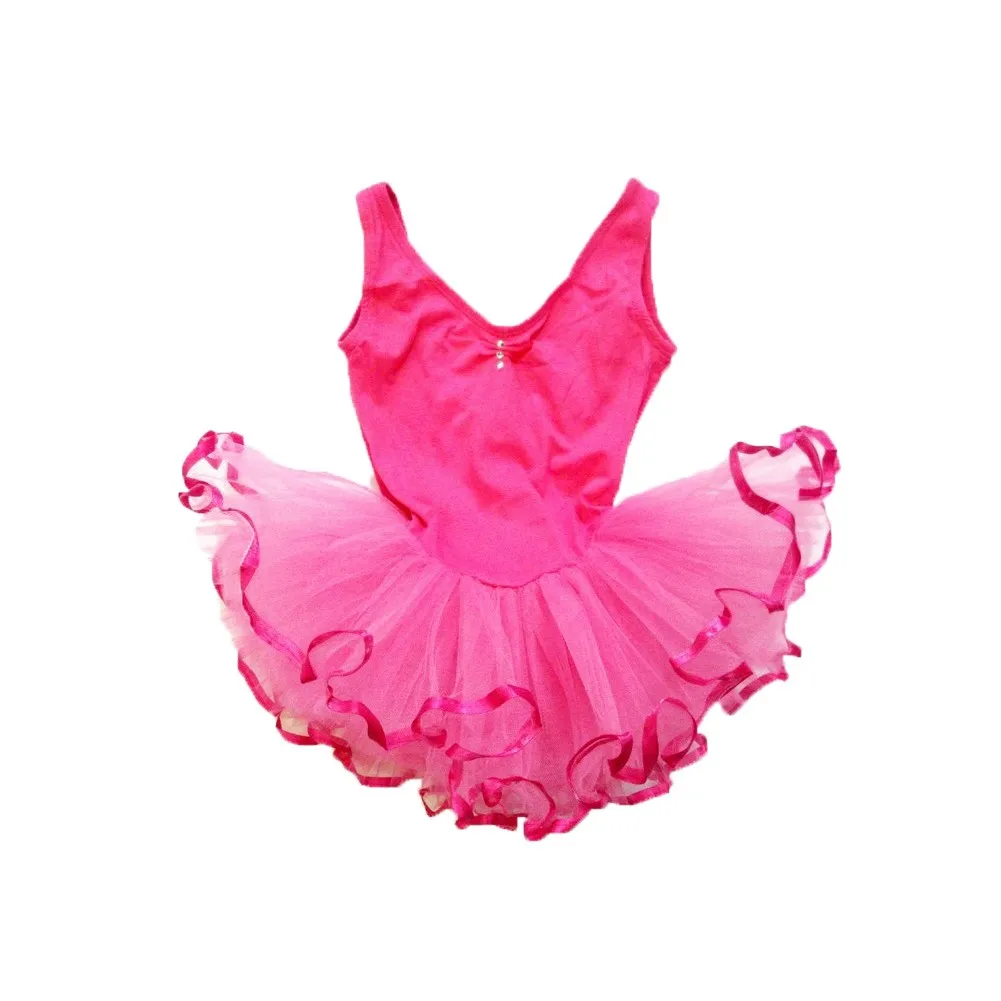 Hot Rhinestone Sleeveless Tutu Ballet Dress Girl S-XL