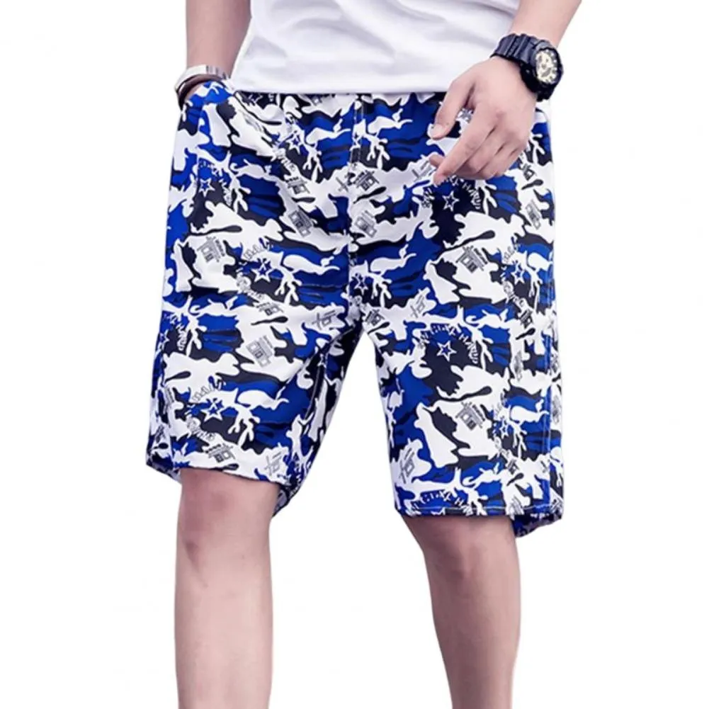 Hunter - Men's Beach Shorts - Tropical Print Quick-Dry
