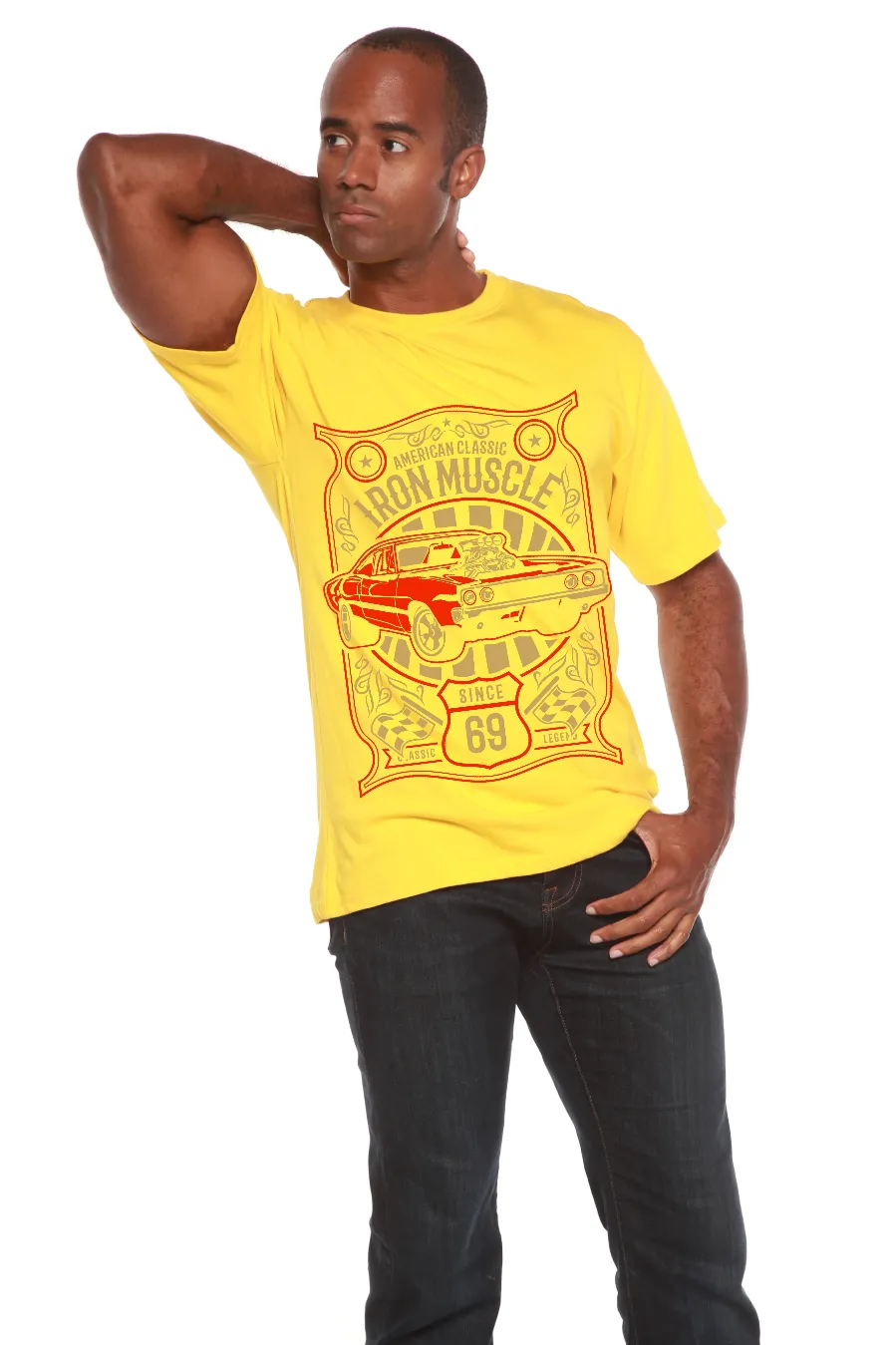 Iron Muscle Men's Bamboo Viscose/Organic Cotton Short Sleeve Graphic T-Shirt