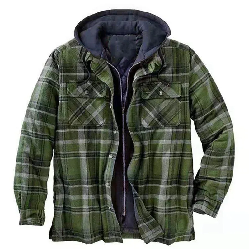 JACK | Plaid Hooded Jacket