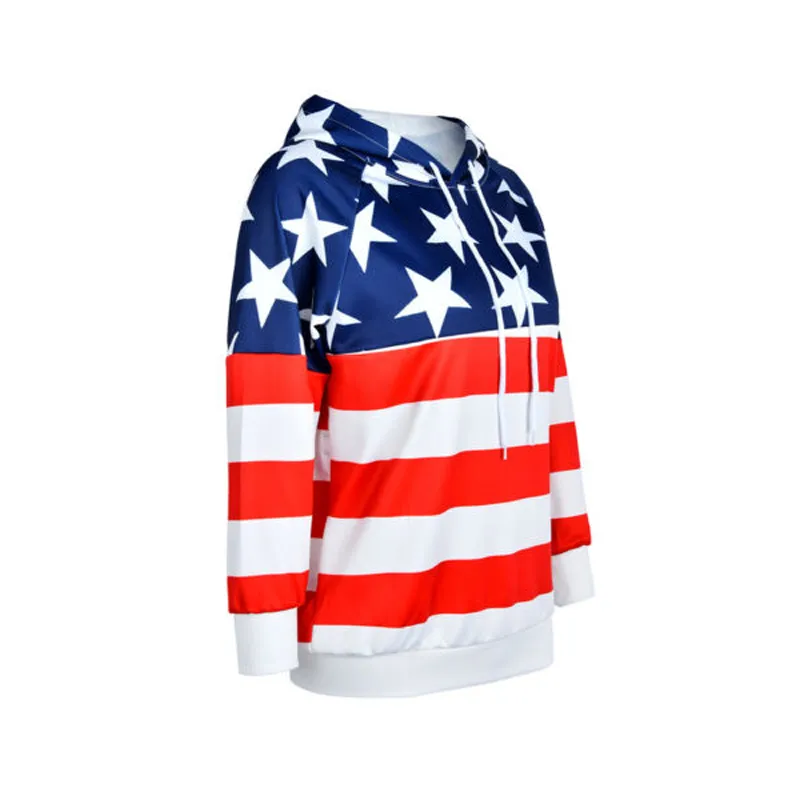 July Gear American Flag Patriotic Hooded Jacket