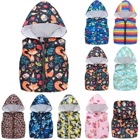 Kids Boys/Girls Cartoon Print Sleeveless Vest