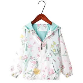 Kids Girls Lovely Cartoon Animal Design Hooded Jackets