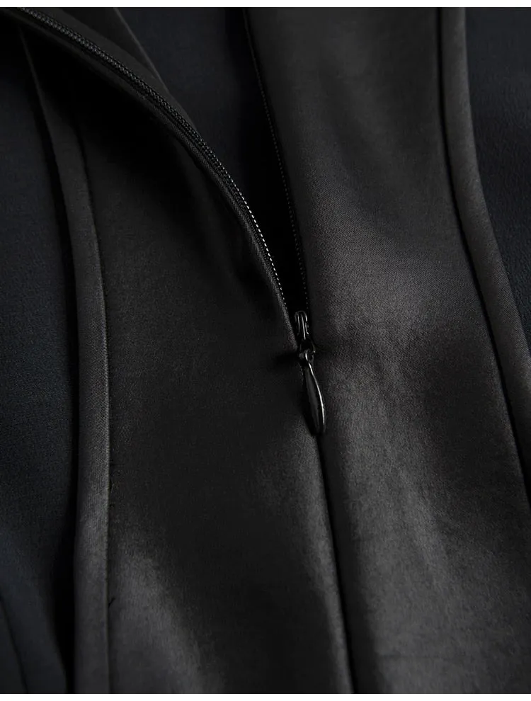 Long Faux Leather Tank Dress