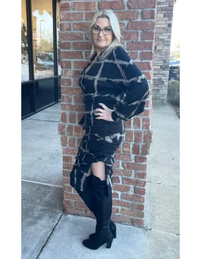LS Dress Side Ruched Dress
