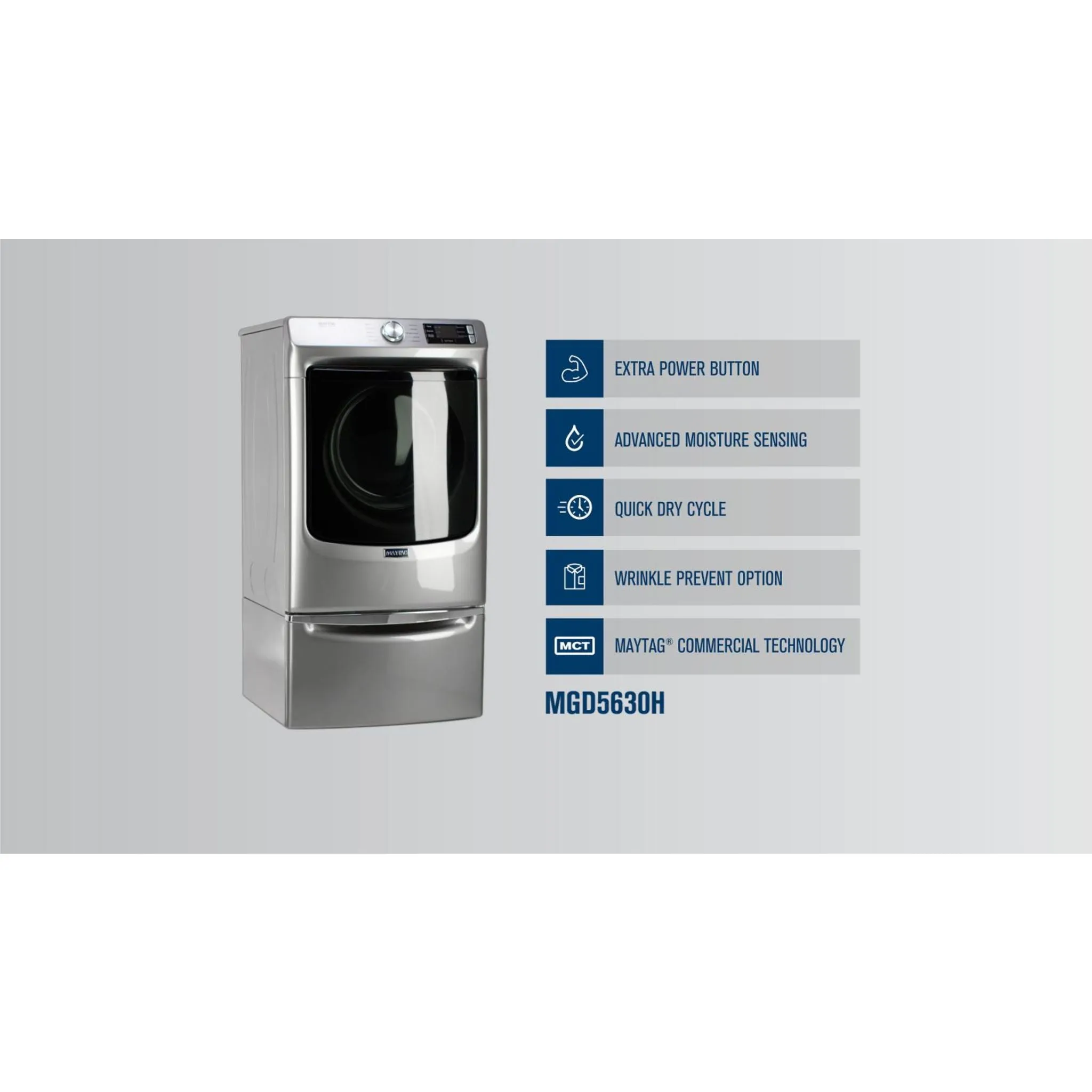 Maytag Gas Dryer (MGD5630HW) - White