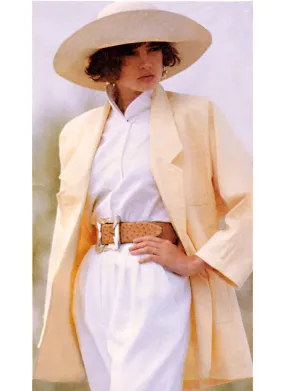 McCall's Sewing Pattern 8491 1980's Unlined Jacket