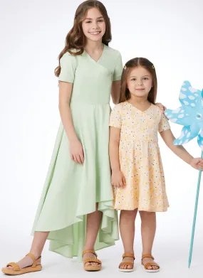 McCall's sewing pattern 8520 Children's and Girls' Knit Dresses