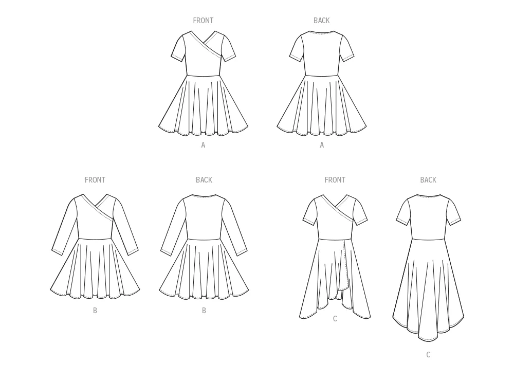McCall's sewing pattern 8520 Children's and Girls' Knit Dresses