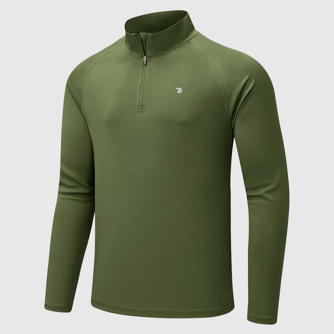 Men's 1/4 Zip UPF 50  Long Sleeve Shirts