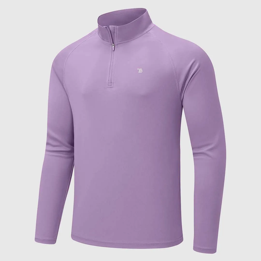 Men's 1/4 Zip UPF 50  Long Sleeve Shirts