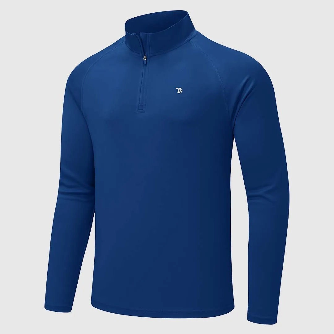 Men's 1/4 Zip UPF 50  Long Sleeve Shirts