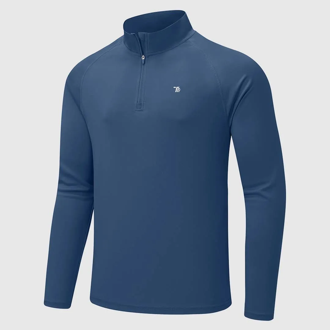 Men's 1/4 Zip UPF 50  Long Sleeve Shirts