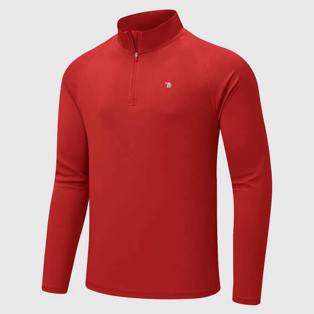 Men's 1/4 Zip UPF 50  Long Sleeve Shirts
