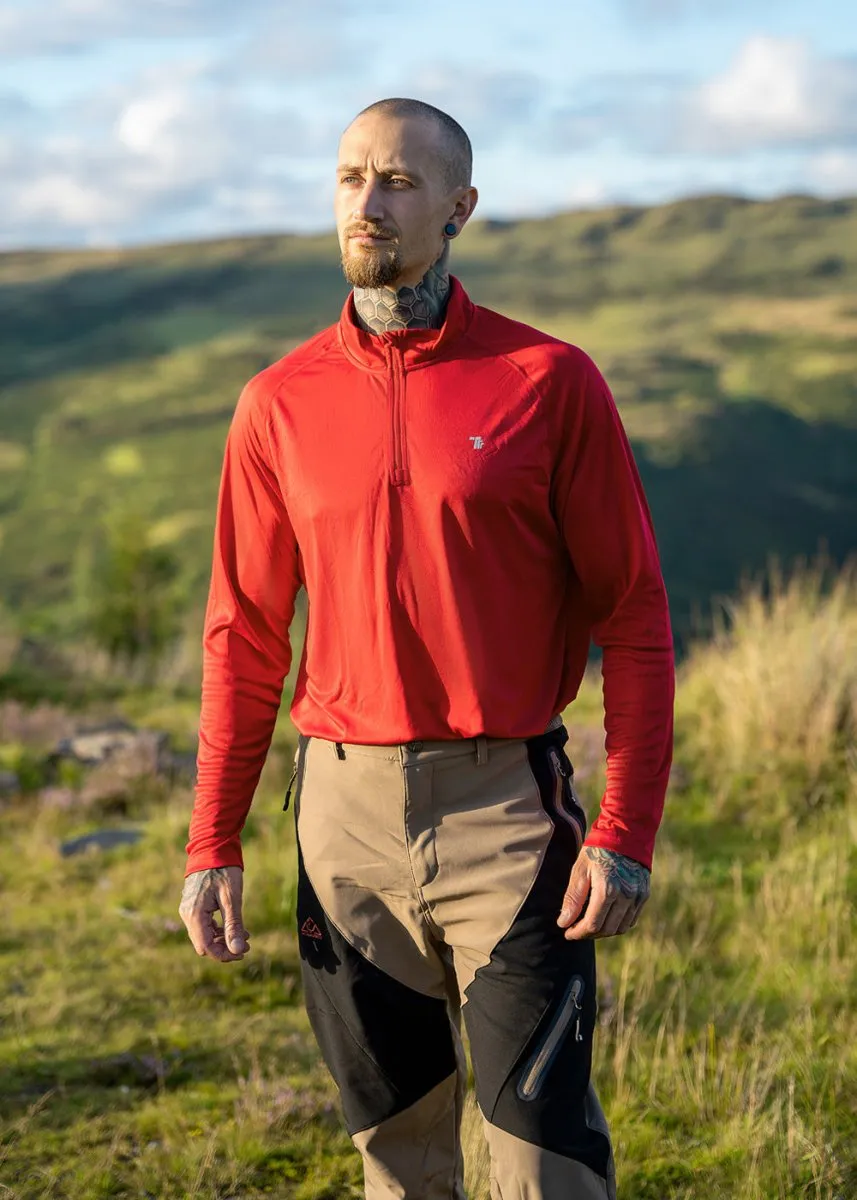 Men's 1/4 Zip UPF 50  Long Sleeve Shirts