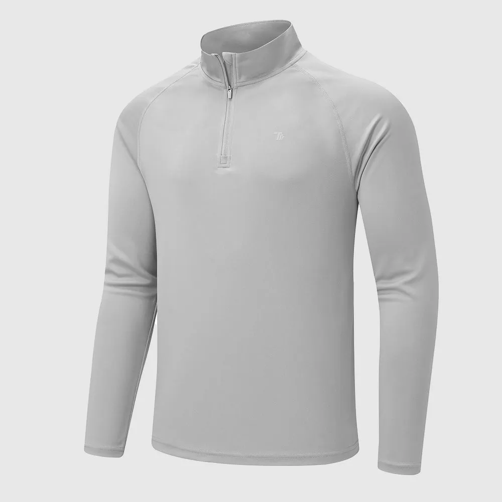 Men's 1/4 Zip UPF 50  Long Sleeve Shirts