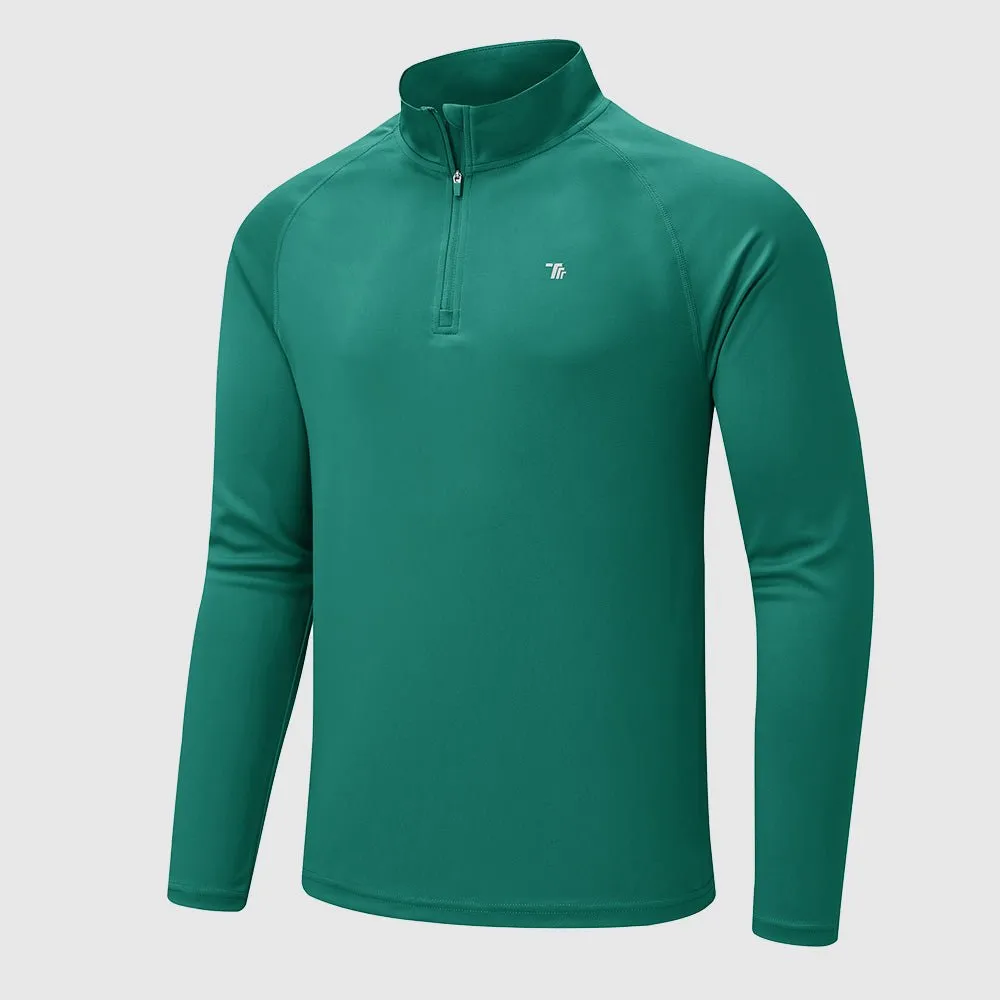 Men's 1/4 Zip UPF 50  Long Sleeve Shirts