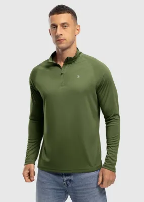 Men's 1/4 Zip UPF 50  Long Sleeve Shirts
