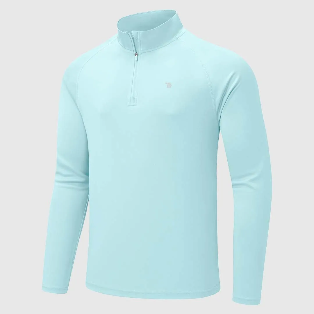 Men's 1/4 Zip UPF 50  Long Sleeve Shirts