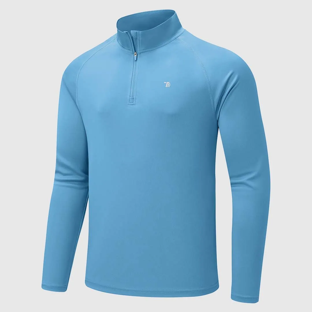 Men's 1/4 Zip UPF 50  Long Sleeve Shirts