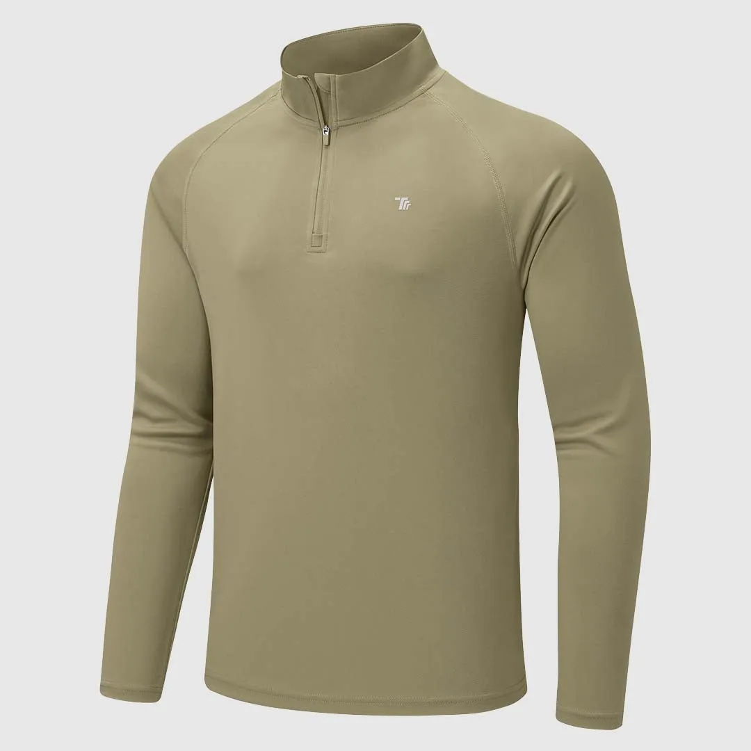 Men's 1/4 Zip UPF 50  Long Sleeve Shirts