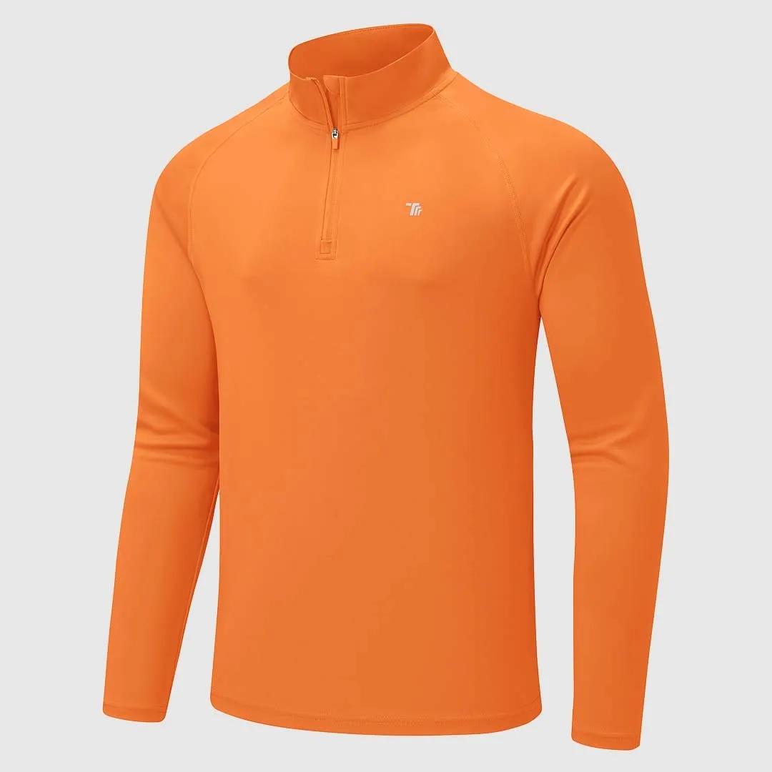 Men's 1/4 Zip UPF 50  Long Sleeve Shirts