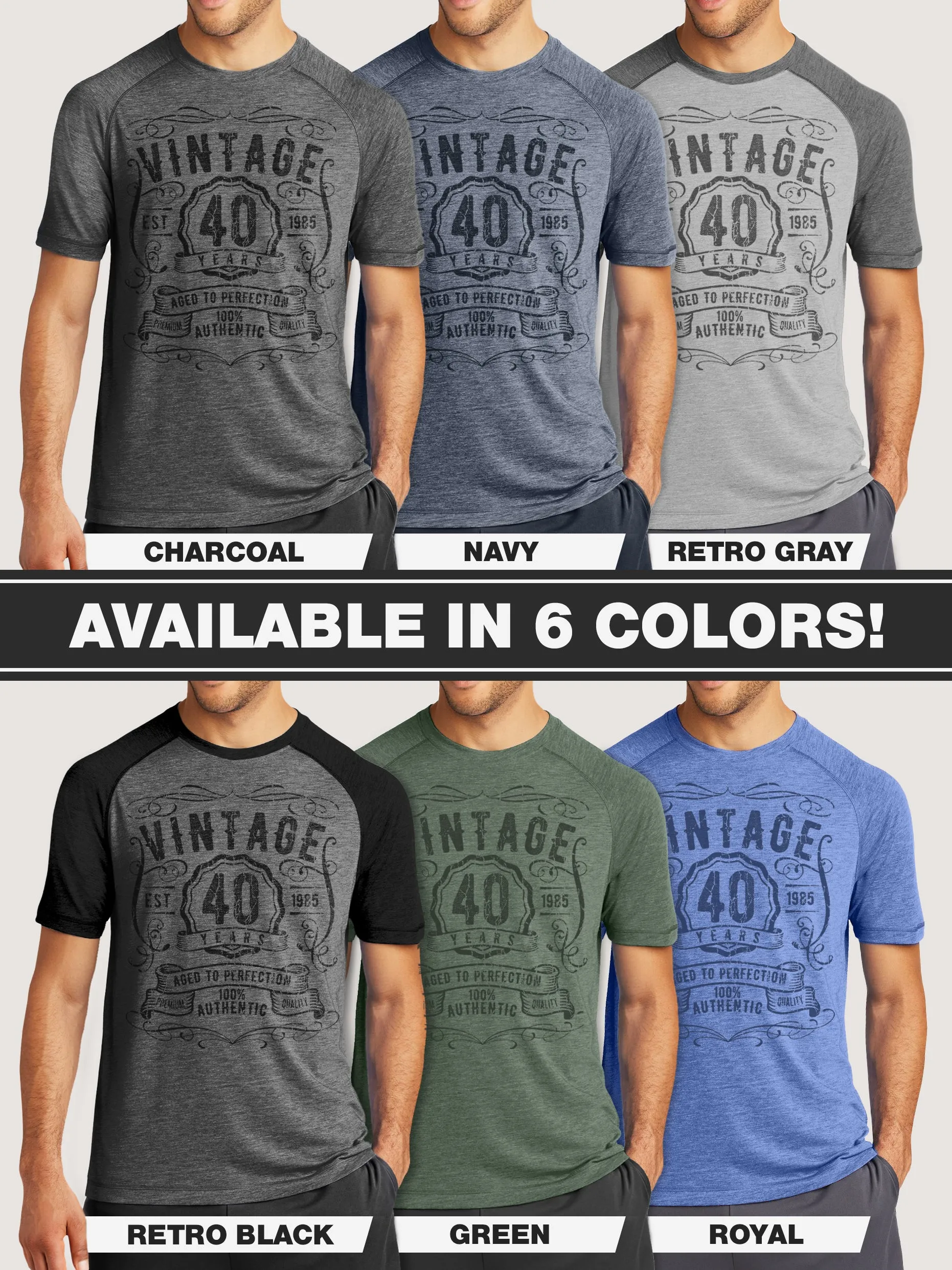 Men's 40th Birthday Shirt - Vintage 40