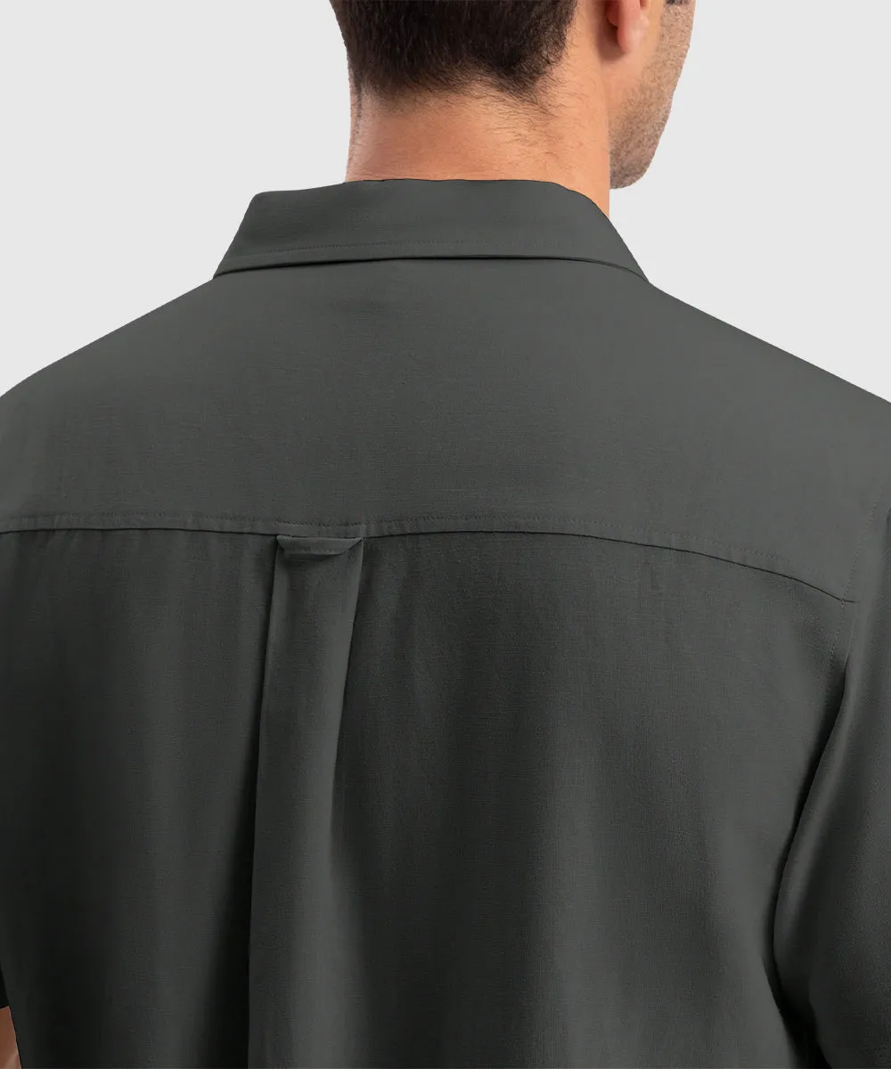 Men's Cuban Guayabera Shirt Casual Summer Beach Shirts