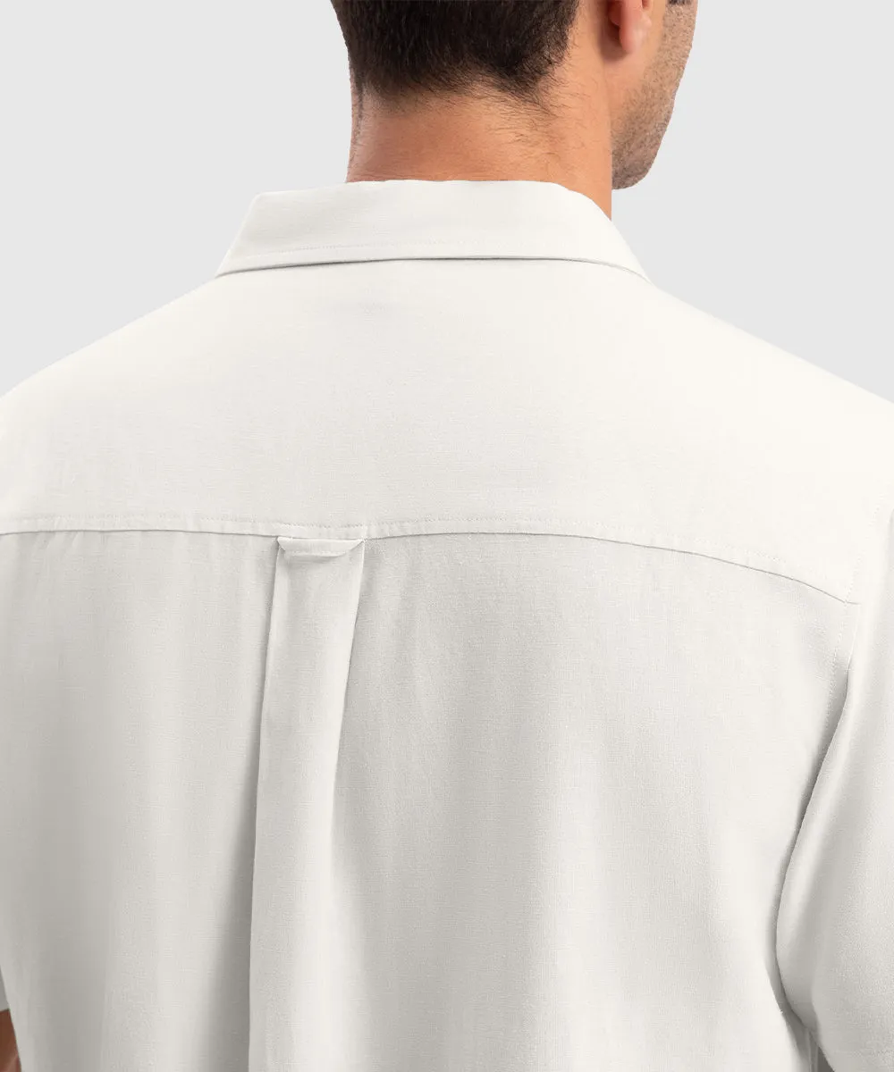 Men's Cuban Guayabera Shirt Casual Summer Beach Shirts