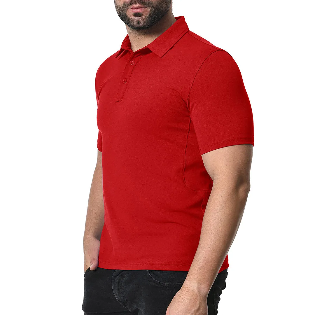 Men's Golf Tennis Casual Outdoor Summer Polo Collared Shirt