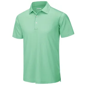Men's Golf Tennis Quick Dry 3 Buttons Polo Collared Shirt